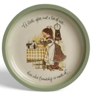Holly Hobbie Friendship Collector Plate 10.5” Vintage USA EUC